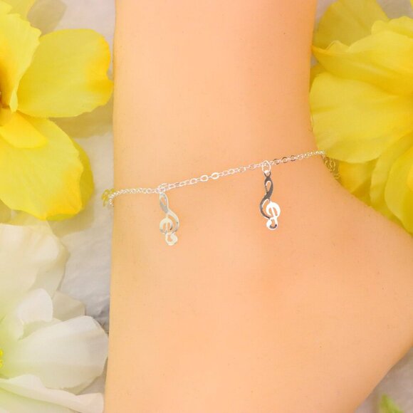 Minimalist Anklet, Sleek & Modern Design, Women’s Fashion, YC110204-A - Picture 9 of 10